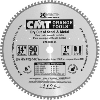 CMT Industrial Pilový kotouč na železo D355x2,2 d25,4 Z72 HM