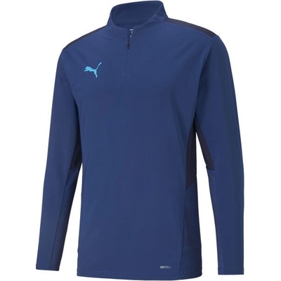 Puma teamCUP 1 4 Zip Top 65672802 modrá