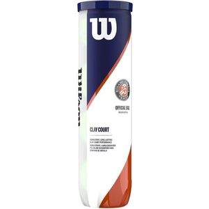 Wilson Комплект тенис топки Wilson Roland Garros Clay, 4 топки / кутия