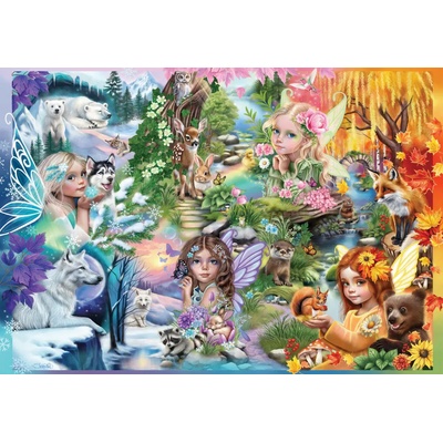 Bluebird Puzzle - Puzzle A Season of Fairies - 1 000 piese