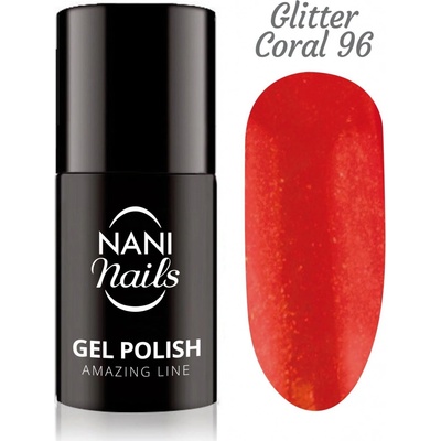 NANI Gel lak Amazing line Glitter Coral 5 ml