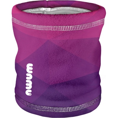 Wamu Dětský fleecový nákrčník Mozaika fialová – Zboží Dáma