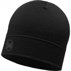 Buff Зимна шапка (beanie) Buff Lightweight Merino Wool Hat Beanie - Black - размер One Size (204-4903-0111)