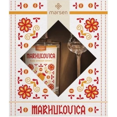 Marsen Traditional Marhuľovica 42% 0,5 l (darčekové balenie 1 pohárik)