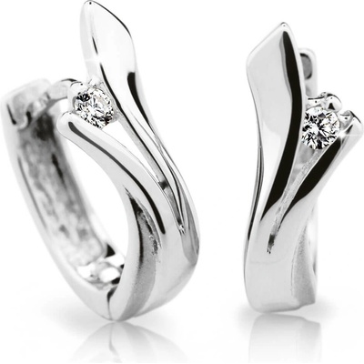 Cutie Diamonds Luxusné kruhové náušnice z bieleho zlata s briliantmi DZ6434-1795-80-00-X-2