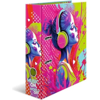 Herma Класьор Music Girl, картонен, 7 cm, музикално момиче (1070100100)