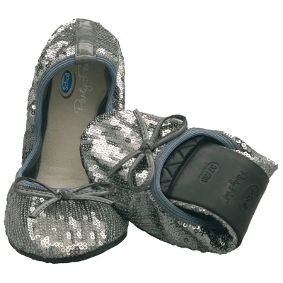 Scholl Pocket Ballerina PAILLETTES stříbrné – Zboží Mobilmania