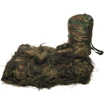 Mil-tec Ghillie maskovací síť, woodland 3 x 2 m