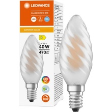 Ledvance LED žiarovka E14 BW40 3,4W 40W 470lm 4000K Neutrálna 300° CRI90 Vlákno Mlieko Stmievateľné Superior