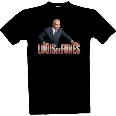 Tričko s potiskem Louis de Funes v.2026 pánské černá