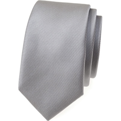 Avantgard Kravata Slim Lux 571-22319 šedá