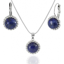 Foxette Lapis Lazuli & Zirconia Set šperků z chirurgické oceli JF_0161