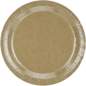 PartyDeco TANIERE okrúhle KRAFT 23 cm