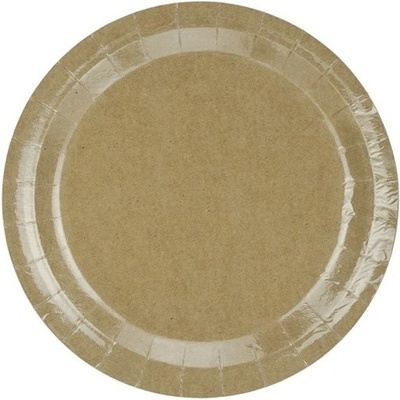 PartyDeco TANIERE okrúhle KRAFT 23 cm