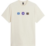 The North Face Мъжка тениска The North Face Explorer Badges RLX S/S Tee T-shirt - White Dune - размер M (217-0606-0214)