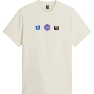 The North Face Мъжка тениска The North Face Explorer Badges RLX S/S Tee T-shirt - White Dune - размер M (217-0606-0214)