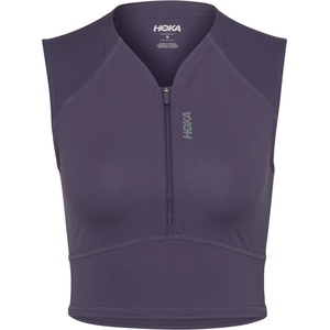 HOKA Дамска тениска HOKA Women's Skybreeze Crop Tank Running shirt - Squid Ink - размер L (916-7439-0214)