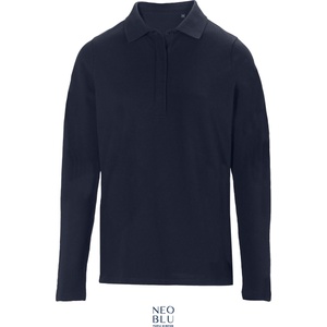Neoblu 4397 owen lsl women / Дамска поло риза с дълъг ръкав от пике - нощно синьо xxl (24439704605)