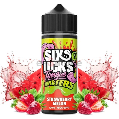 Six Licks Tongue Twisters Strawberry Melon S & V 100 ml