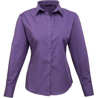 Premier Workwear popelínová s dlouhým rukávem