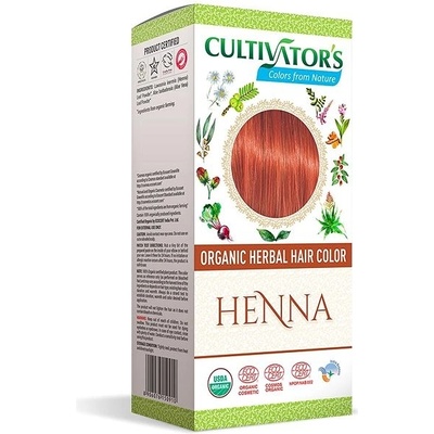 Cultivator Bio prírodná farba na vlasy Henna červená 100 g