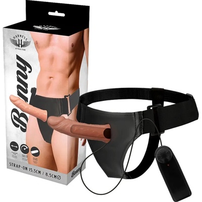 Harness attraction rnes hollow benny with vibrator 15 cm 4.5 cm