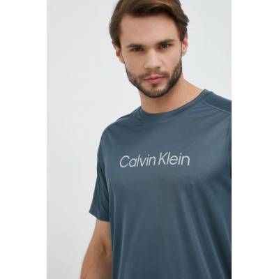 Calvin Klein tréninkové tričko Performance s potiskem šedá