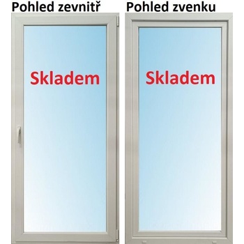 Soft Balkonové dveře Otevíravé i Sklopné Pravé Bílá / Bílá 90 x 200 cm