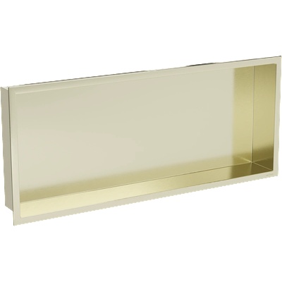 Mexen X-Wall-R нишева полица с маншет 75 x 30 cm, златна четкана - 1950753010 (1950753010)