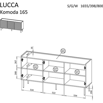 Cama Meble Lucca 490374