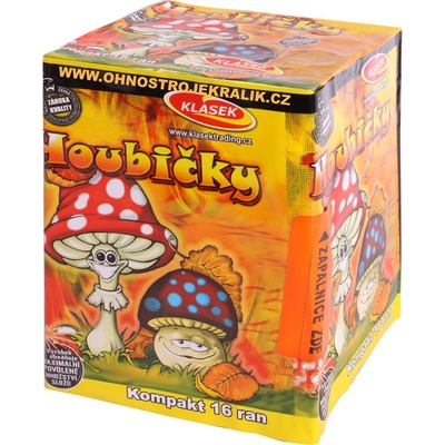 kompaktní ohňostroj HOUBIČKY 16 RAN