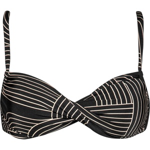Watercult Дамско бикини горнище Watercult Women's Line Set Bikini Top No. 7855 Bikini top - Black / Tofu - размер 36 (150-6679-0111)