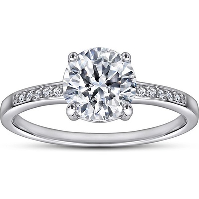 Lunica Stříbrný zásnubní prsten PAPRSEK 0544 6