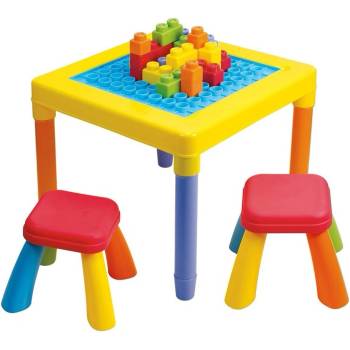 Маса за игра с 2 столчета и тухлички 2в1, Play Go My table play