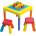 Маса за игра с 2 столчета и тухлички 2в1, Play Go My table play