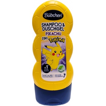 Bubchen 2v1 dětský šampon a sprchový gel PIKACHU POKÉMON 230 ml