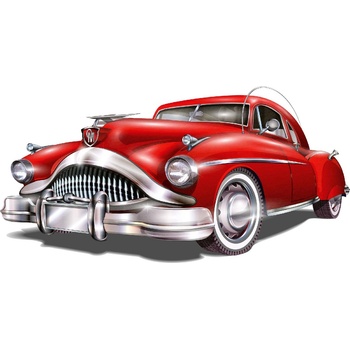 DIMEX ART Флизелинов фототапет червена ретро кола 375 x 250 см