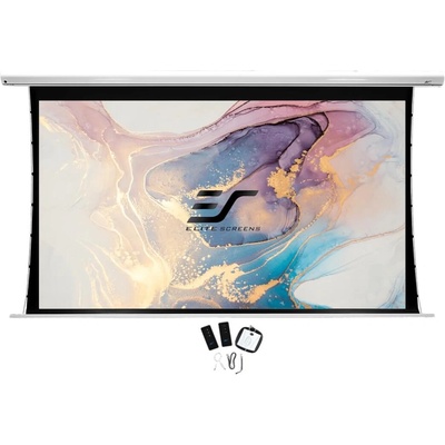 Elite Screens РАЗПЕЧАТАНО Професионален електрически прожекционен екран, 222 x 125 см, опънат, EliteScreens MaxWhite Saker SKT100XHW-E24, 16: 9 (SKT100XHW-E24RES)