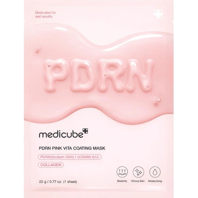 Medicube PDRN Pink Vita Coating Mask Regeneračná plátienková maska s PDRN 22 g