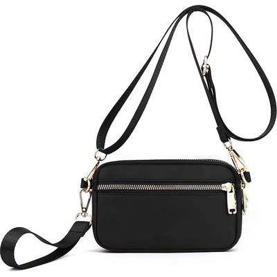 Черна чанта текстил - Elda