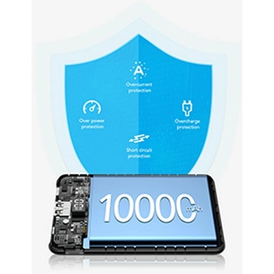VEGER S11 10000mAh LCD Quick Charge PD22,5W Black
