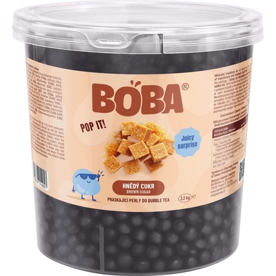 BOBA Hnědý cukr kuličky do Bubble Tea 3,2 Kg