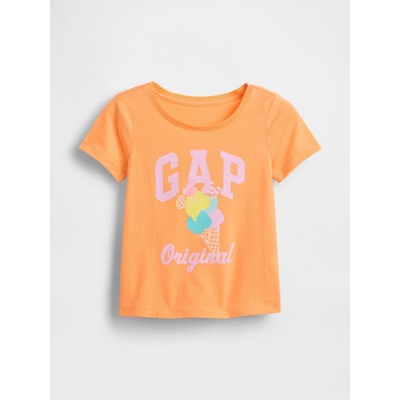 GAP Baby tričko s logem oranžová