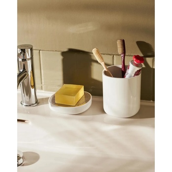 Alessi Чаша за четка за зъби BIRILLO, бяла, Alessi (ALPL03W)