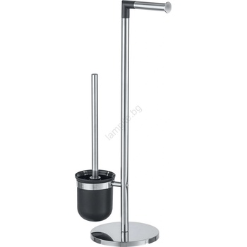 WENKO 21836800 - четка за тоалетна PARUS 25, 5x57 см неръждаема стомана/сребрист/черен (WE0157)