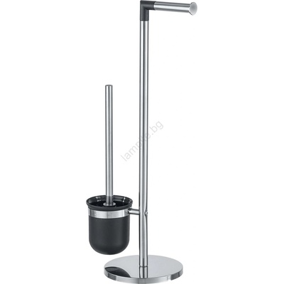 WENKO 21836800 - четка за тоалетна PARUS 25, 5x57 см неръждаема стомана/сребрист/черен (WE0157)