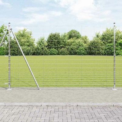 vidaXL Svařovaná drátěná plotina s betonovou základnou 25 x 1,5 m