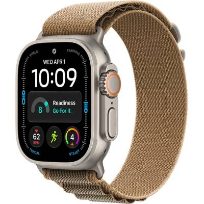 Apple Watch Ultra 4 GPS + Cellular 49 mm prírodný titán, púštny alpský ťah - S MJAE4QC/A