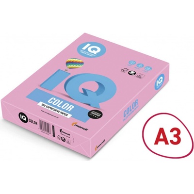 IQ Color A3 160g PI25 růžová 250 listů
