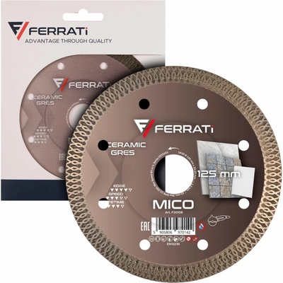 FERRATI Mico Diamantový řezný kotouč 125 mm x 22,23 mm na dlažbu a keramiku